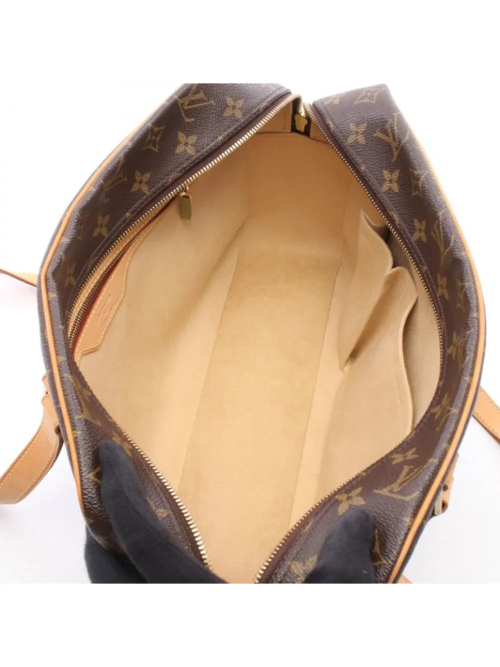 Louis Vuitton Shoulder Bag GM Canvas Leather GM